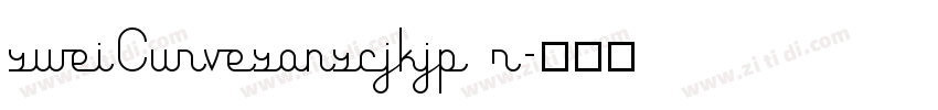 sweiCurvesanscjkjp r字体转换